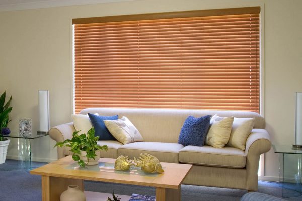Venetian Blind installed in a well furnished living room